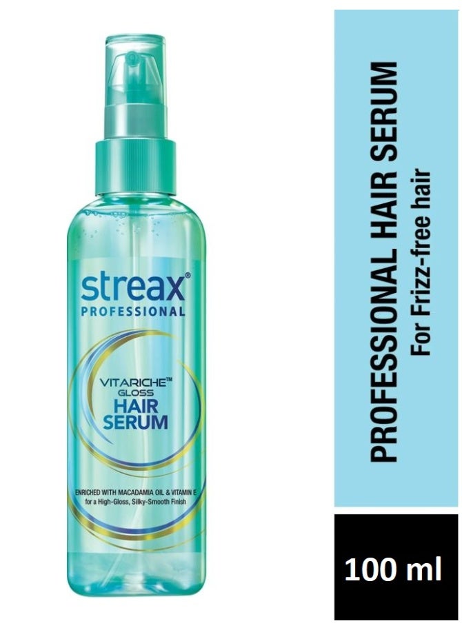 ستريكس سيروم فيتاريش غلوس للشعر الاحترافي 100 مل | يتحكم في تجعد الشعر ويعزز لمعانه للحصول على مظهر أنيق ولامع مع زيت المكاديميا وفيتامين هـ - Image 1